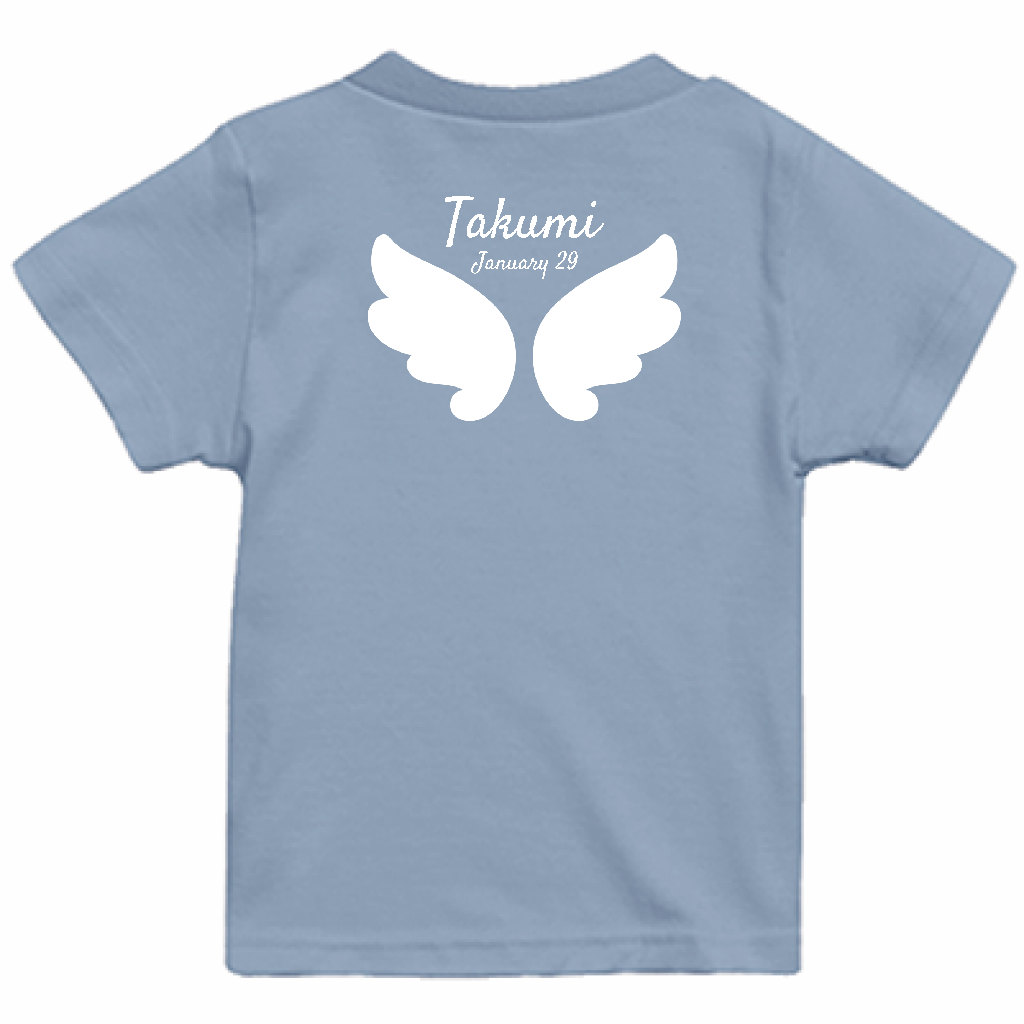United Athle 5.6oz ハイクオリティTシャツ(ベビー) 天使の羽つき名